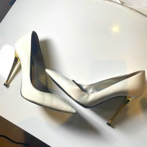 Tom ford white patent heels